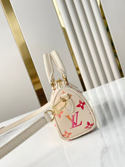 NANO SPEEDY 16 IN SUNRISE AQUARELLE MONOGRAM EMPREINTE LEATHER