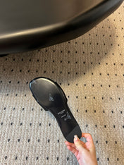SL CARLYLE SLIPPERS BLACK SATIN