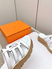 ISABELLA 30 SANDAL IN WHITE CALFSKIN