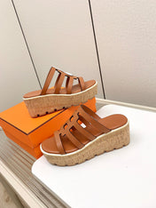 ISABELLA 30 SANDAL IN BRONZE BROWN CALFSKIN