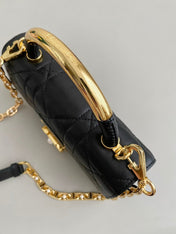 MINI ANGE 20 BAG IN BLACK CALFSKIN