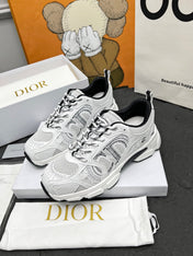 CD CHRONO SNEAKERS IN WHITE AND BLACK MESH