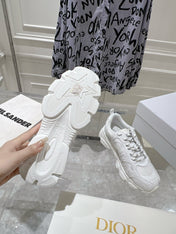 DIOR 25S CHRONO SNEAKER 45MM IN MESH WITH WHITE CALFSKIN