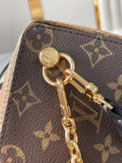 DICE 9 IN BROWN MONOGRAM AND MONOGRAM REVERSE CANVAS GOLD HARDWARE