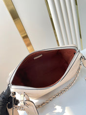 HAND IT ALL PM 29 IN BEIGE MONOGRAM PERFORATE CALFSKIN SILVER HARDWARE