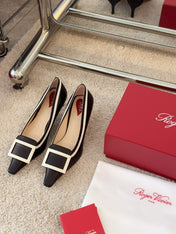 VIV’ CANARD PUMPS IN BLACK SHINY CALFSKIN