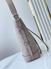 FLORE 28 IN GALET PERFORATED CALFSKIN