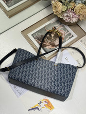 MEDIUM 37 TOUJOURS BAG IN BLUE MONOGRAM DENIM