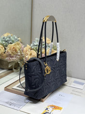 MEDIUM 37 TOUJOURS BAG IN BLACK CANNAGE DENIM