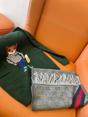 GUCCI 25S SCARF 190 IN WOOL 636373