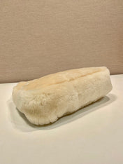 HOBO BAG 23 IN BEIGE RABBIT FUR
