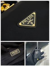 TRAVEL BAG 40 IN BLACK WATERPROOF FABRIC GOLD PADLOCK