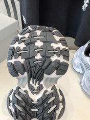 DAD SHOES IN SILVER WHITE MESH AND CALFSKIN