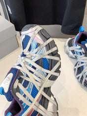 3XL EXTREME LACE SNEAKER BLUE MIX PINK SILVER AND RED