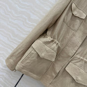 LP CLASSIC STAND-COLLAR LINEN JACKET