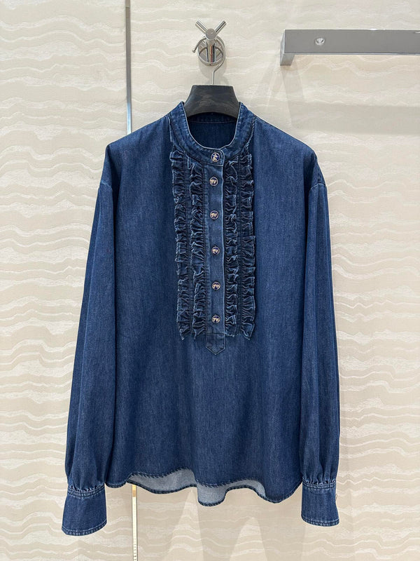 VALENTINO LONG SLEEVE DENIM SHIRT 261428