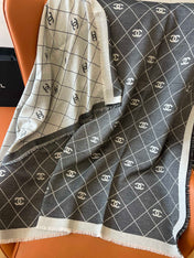 CHANEL 25S SCARF 140 IN WOOL SILK 700810