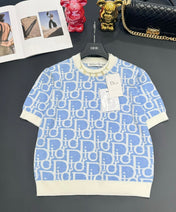 Dior 25 T-Shirt Light Blue Wool 232731
