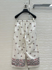 MIUMIU STRAIGHT-LEG CROPPED PANTS WITH ELASTIC WAISTBAND 261440
