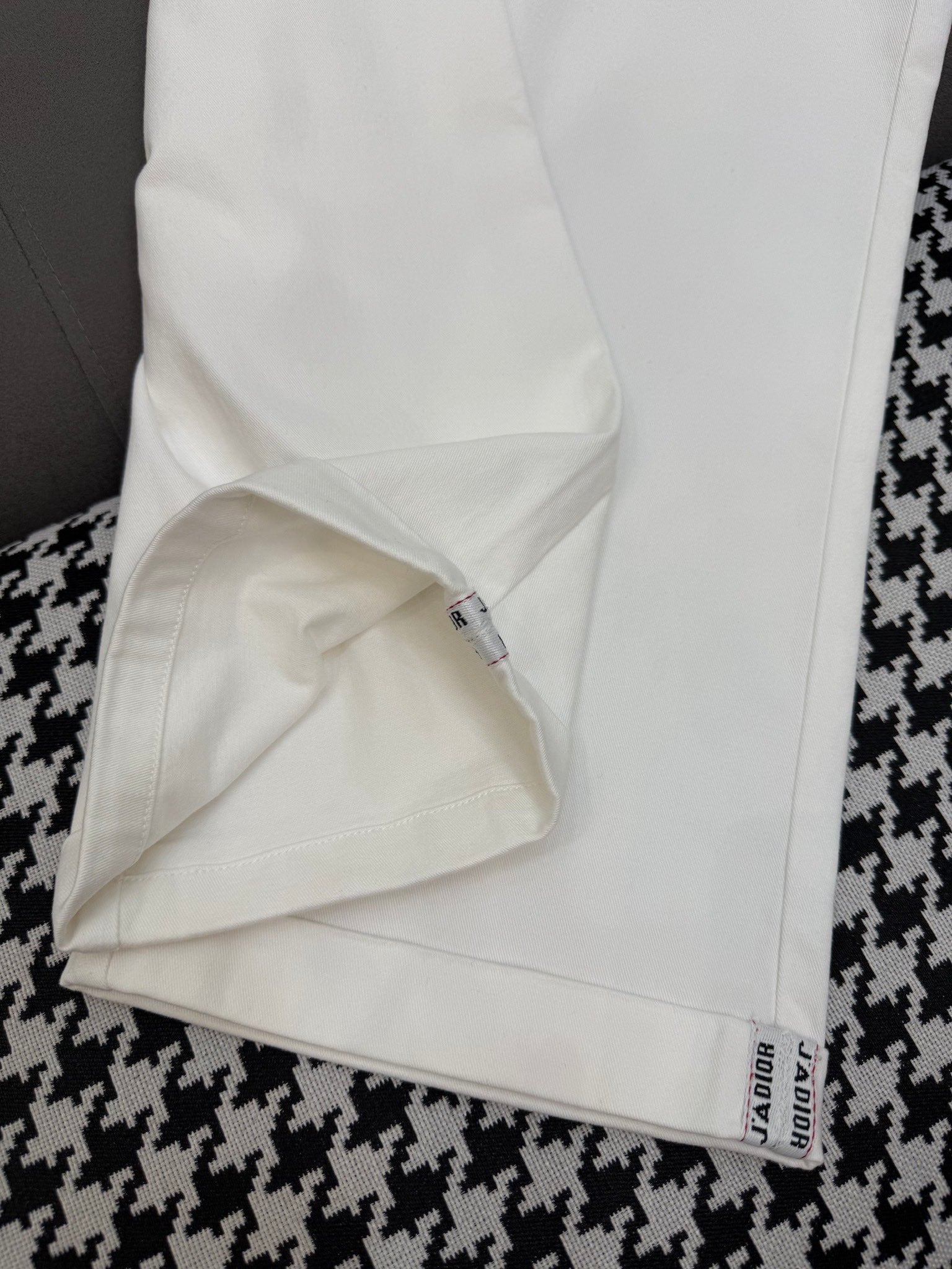 DIOR WHITE STRAIGHT-LEG JEANS