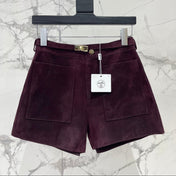 HERMES 25S SHEEPSKIN SHORTS 176