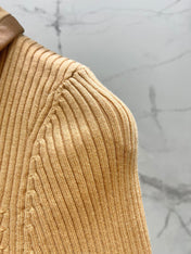 MIUMIU SHORT-SLEEVE KNIT TOP STYLE 263