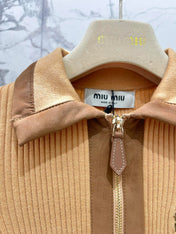 MIUMIU SHORT-SLEEVE KNIT TOP STYLE 263