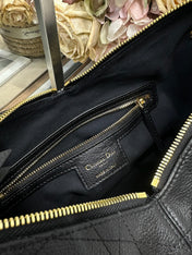 DIOR 26S VOYAGE BAG 28 IN BLACK CALFSKIN
