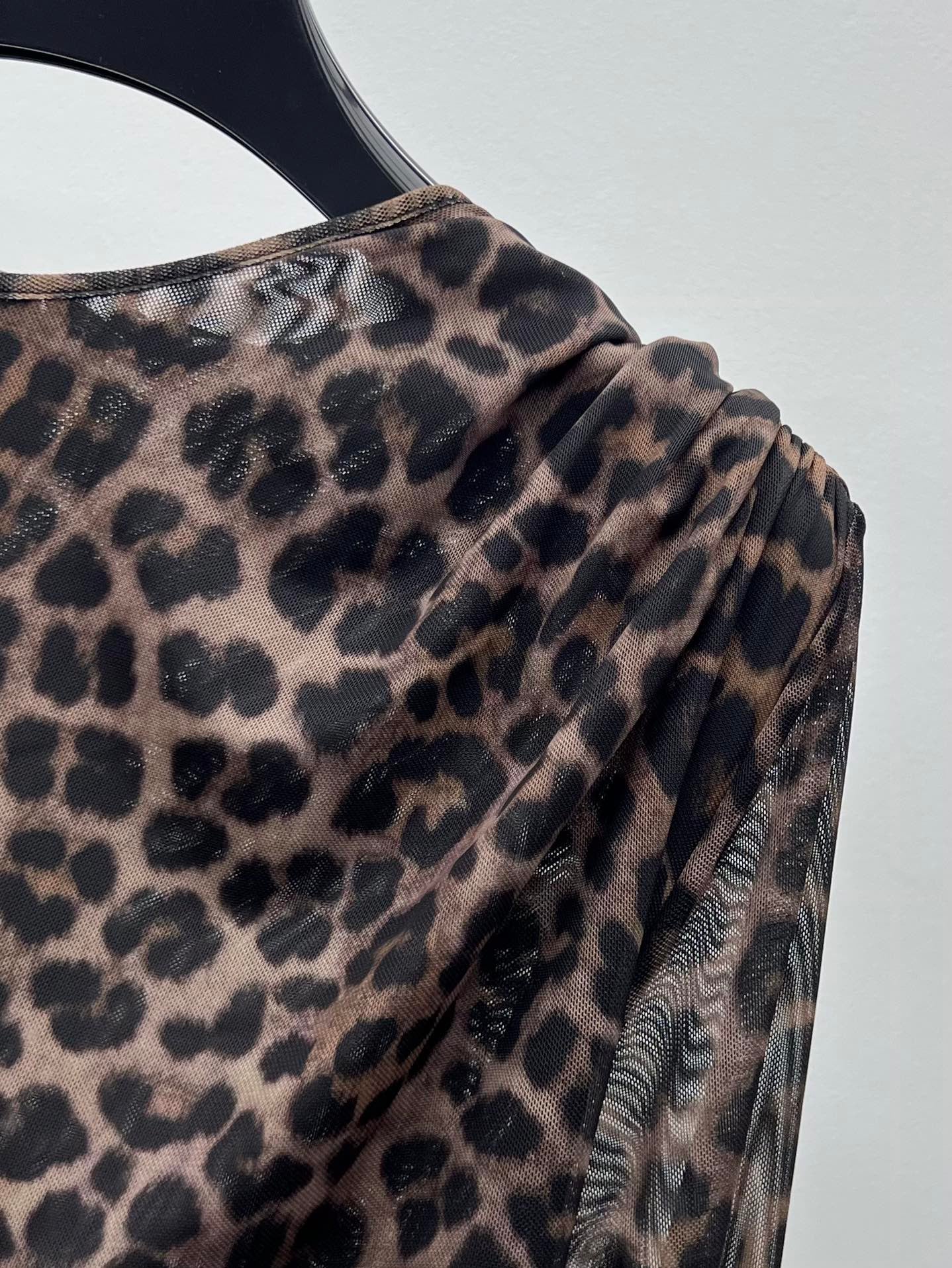 YSL 25S LEOPARD PRINT DRESS STYLE 44