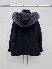 LP 26S FUR-COLLAR KNIT JACKET 473