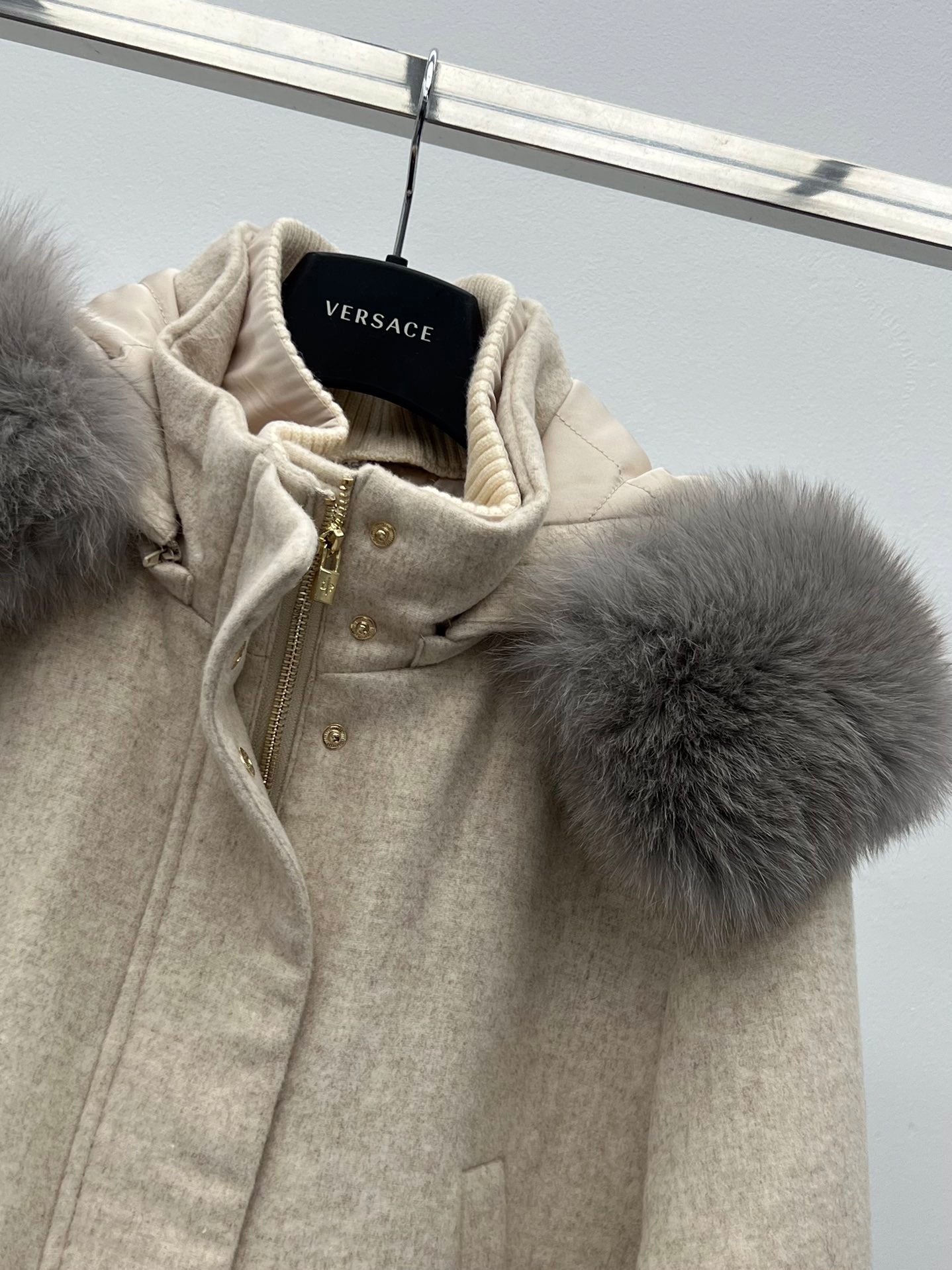 LP 26S FUR-COLLAR KNIT JACKET 471