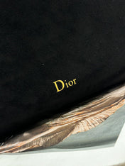 DIOR 26S DIORLY BAG 33 IN BLACK SUEDE