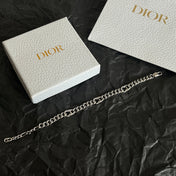 CD 26S LOGO LINK CHAIN BRACELET IN SILVER METAL 633147