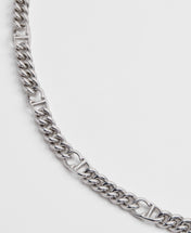 CD 26S LOGO LINK CHAIN NECKLACE IN SILVER METAL 633148