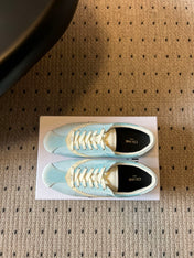 CELINE 26S SNEAKERS IN PASTEL BLUE VELVET