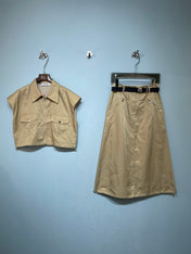 MIUMIU 26S TOP AND SKIRT SET STYLE 1142