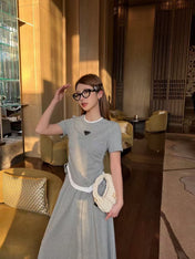 PRADA 26S TOP AND SKIRT SET STYLE 833