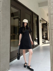 PRADA 26S SHORT-SLEEVE POLO DRESS STYLE 828