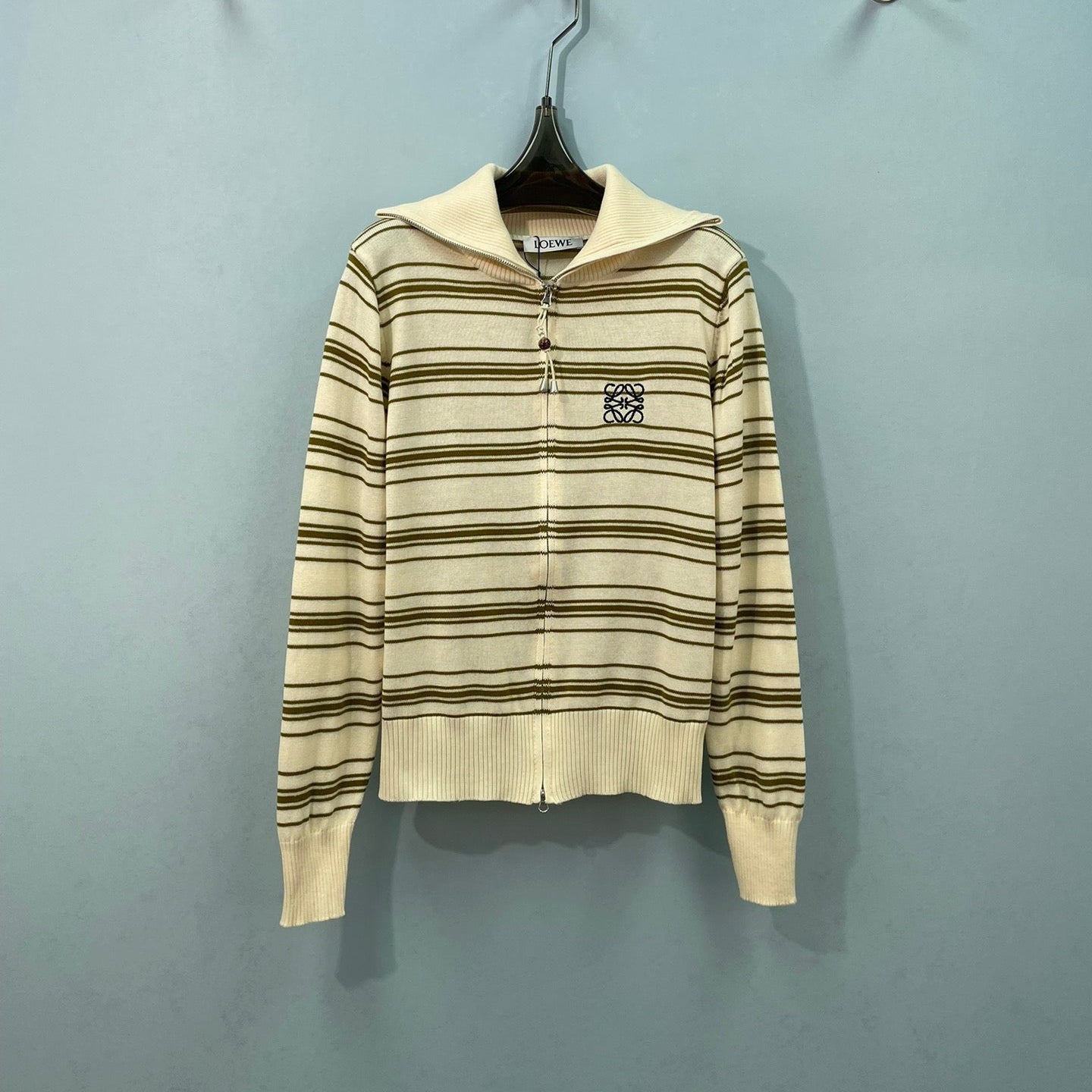 LOEWE 26S ZIP-UP KNIT CARDIGAN 721