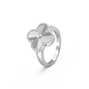 CLOVER SILVER RING