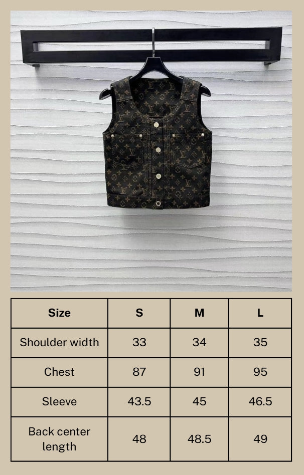 LV Monogram Denim Set