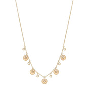 ROSE VENTS 5 MOTIF NECKLACE