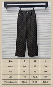 LV Monogram Denim Set