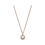 HAPPY HEART DIAMOND PINK GOLD NECKLACE