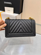 BOY BAG MEDIUM 25 BLACK HARDWARE