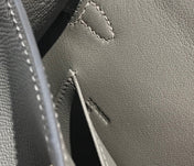 HM KELLY MINI 20 DARK GREY EPSOM GOLD HARDWARE