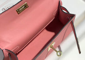 HM KELLY MINI 20 PINK EPSOM GOLD HARDWARE