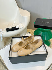 MARY JANE SHOES IN DARK CREAM LAMBSKIN 1