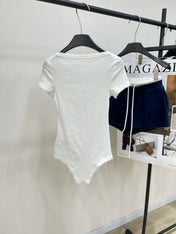 Miu 25 Body Suit White Cotton 208771