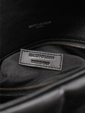 LOULOU PUFFER MEDIUM 29 IN ALL BLACK SHEEPSKIN BLACK HARDWARE